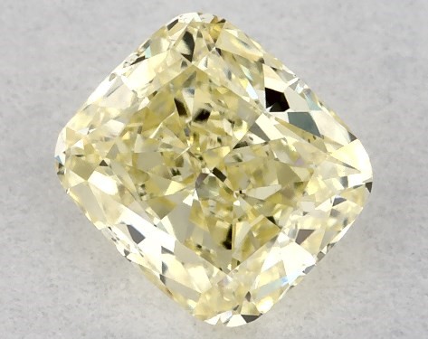  0.42 Carat Yellow VS2  cushion modified diamond